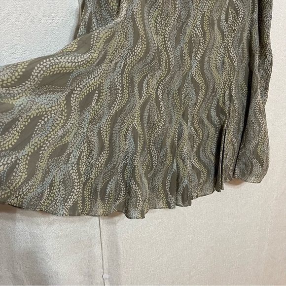 Sigrid Olsen Collection vintage 100% silk lined skirt.L flowy P10 - Picture 6 of 6